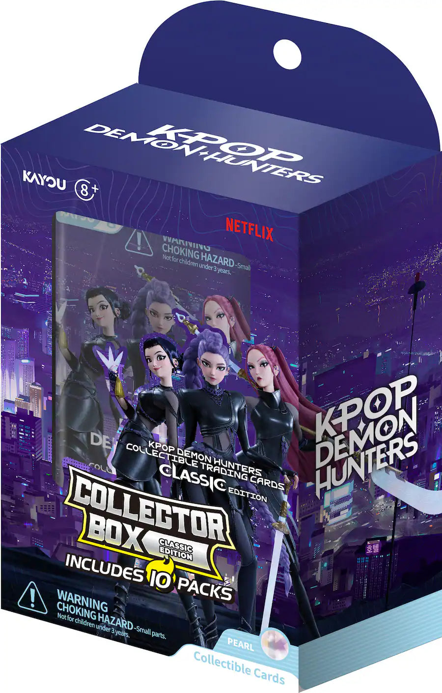 KPop Demon Hunters Collectible Trading Cards - Collector Box Pearl - 10 Pack