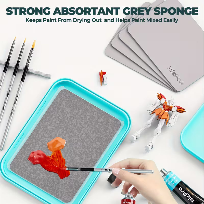 Artist Paint Palette: Wet Palette 2-in-1 Combo