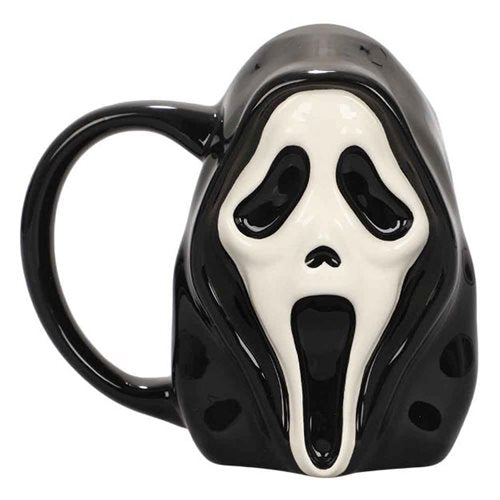 Ghost Face Sculpted Ceramic Mug - 16oz
