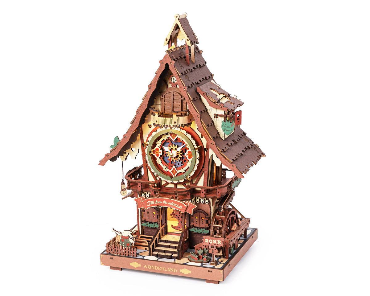 Rokr | Time Art: Cuckoo Clock - Stained Wood - [LC901C]