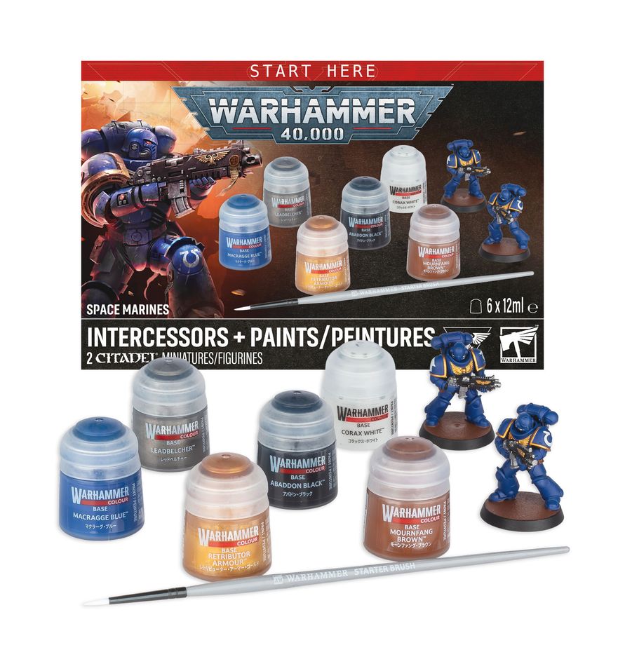 Warhammer 40K: Intercessors + Paints Set