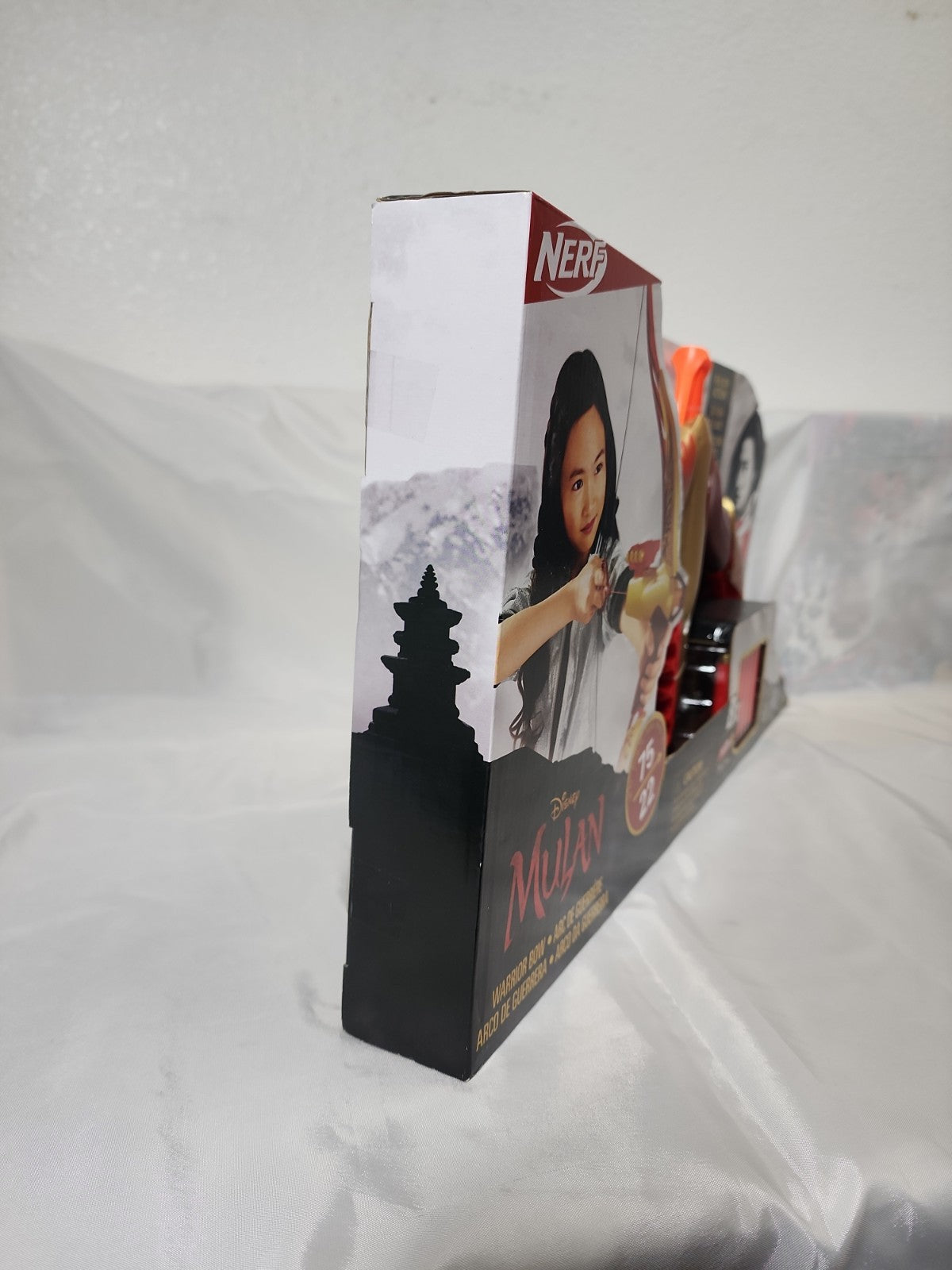 Nerf Disney Princess Mulan Warrior Bow Crossbow Toy w/8 Elite Foam Darts,JJ-B-034