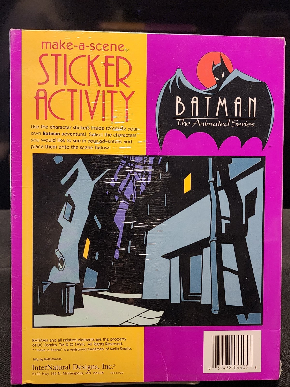 Sealed 1994 Mello Smello Batman Animated Series Sticker SEALED PW1410WH2