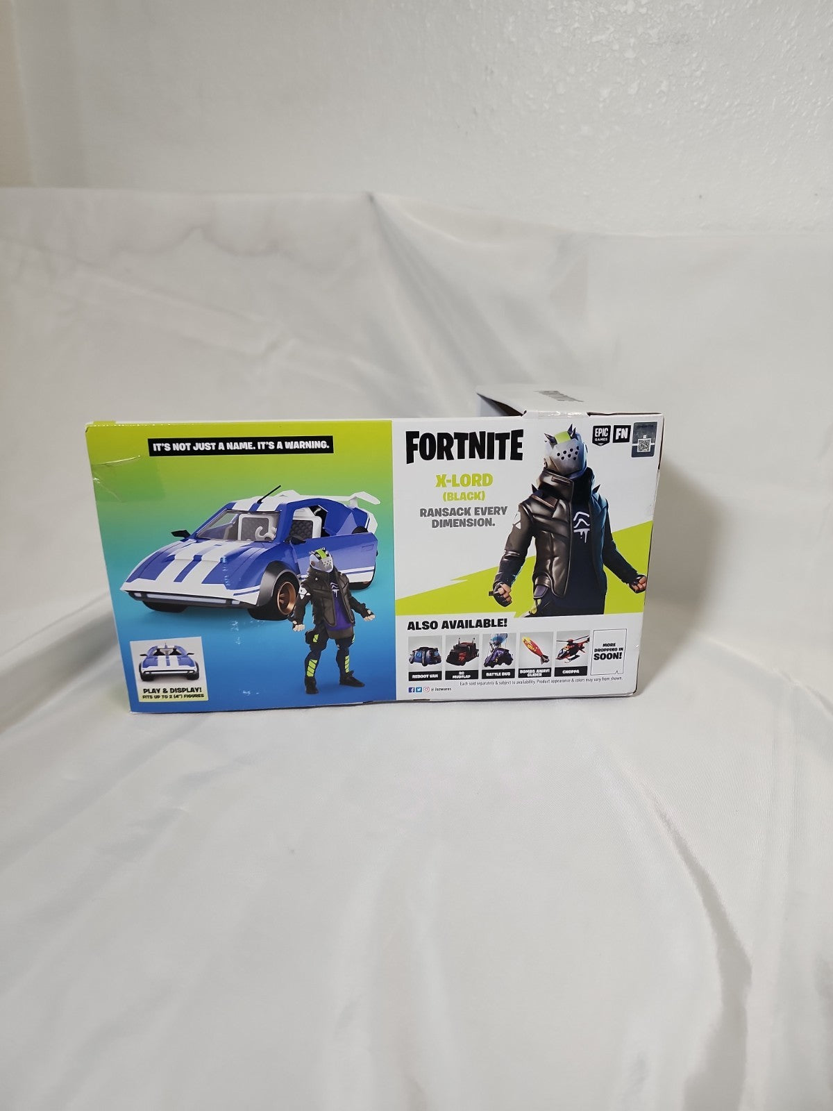 Fortnite Joy Ride Whiplash Rally Car Venicle w/ X-Lord 4" Figure,JJ-A-042