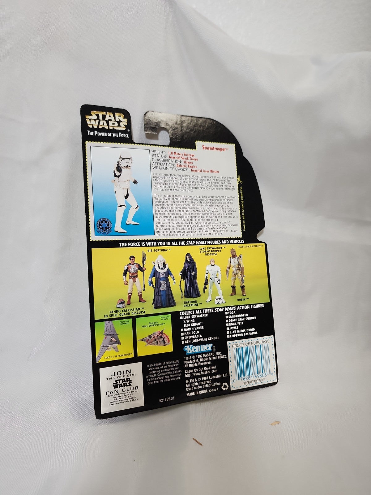 Kenner Star Wars Power of The Force Green Card Stormtrooper Figure,JJ-A-041