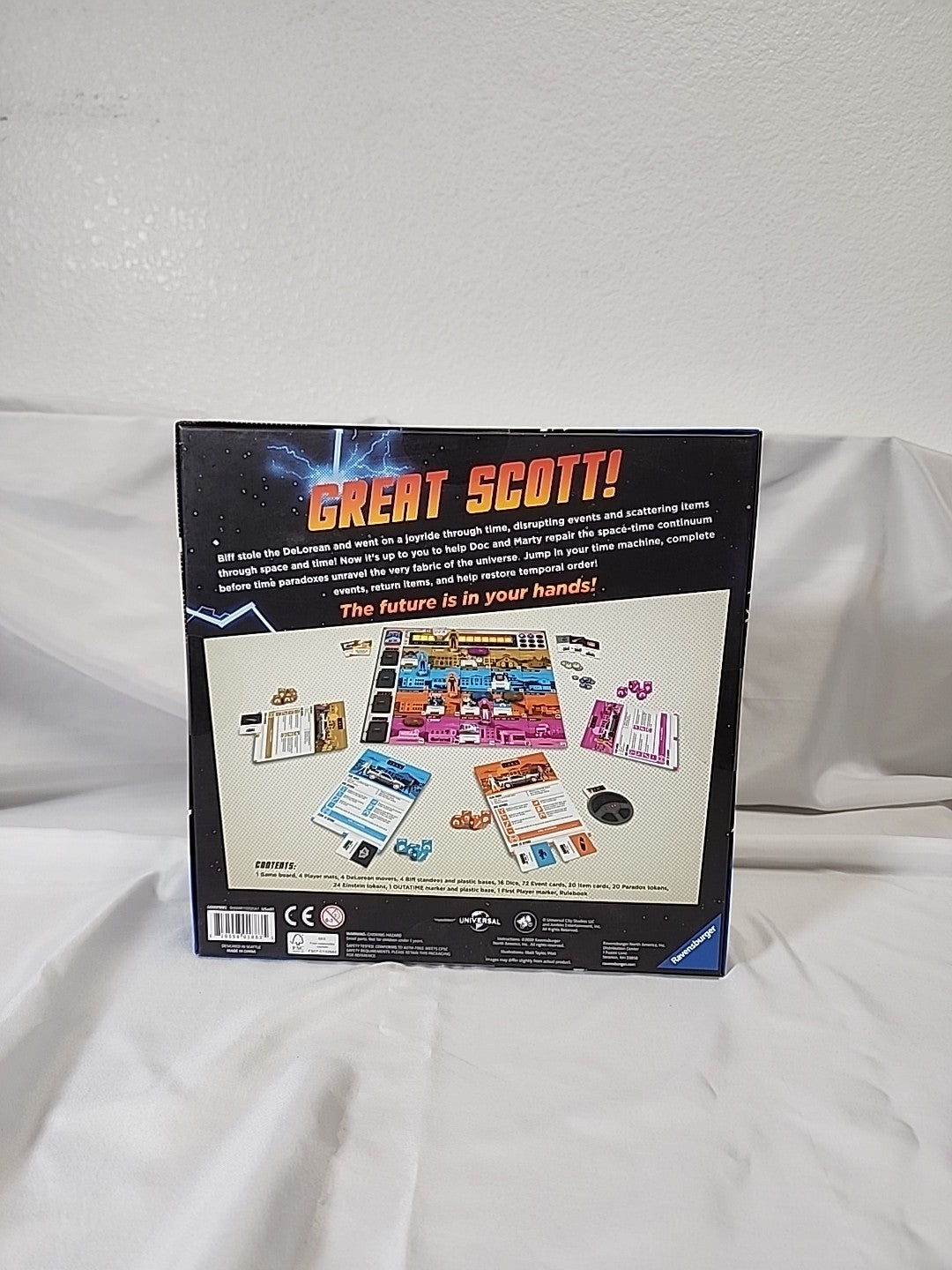 RARE BACK TO THE FUTURE DICE THROUGH TIME BOARD GAME RAVENSBURGER,JJ-B-042