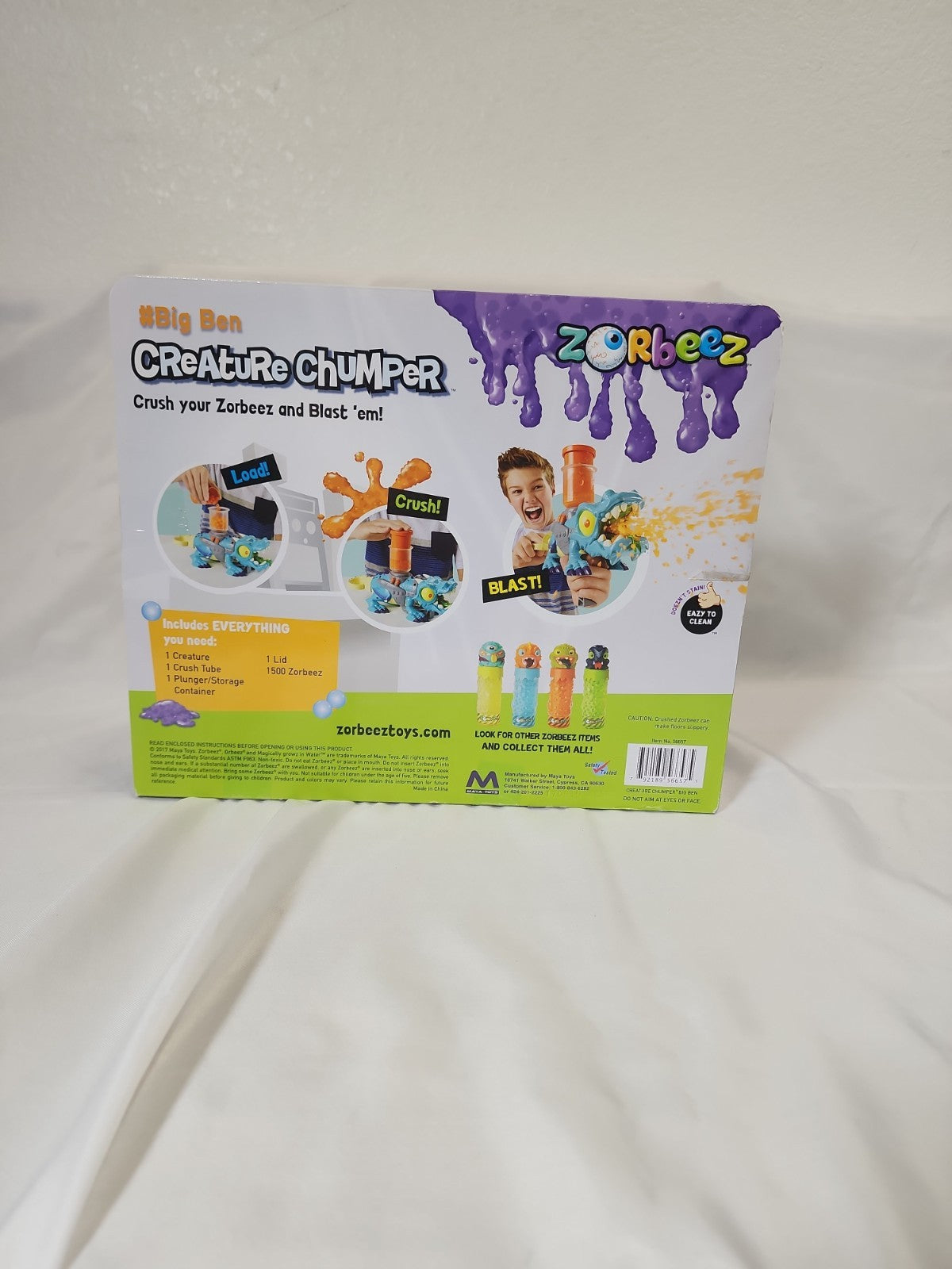 SEALED Zorbeez - Creature Chumper Big Ben Blaster  & 3 Beads Packets, JJ-B-272