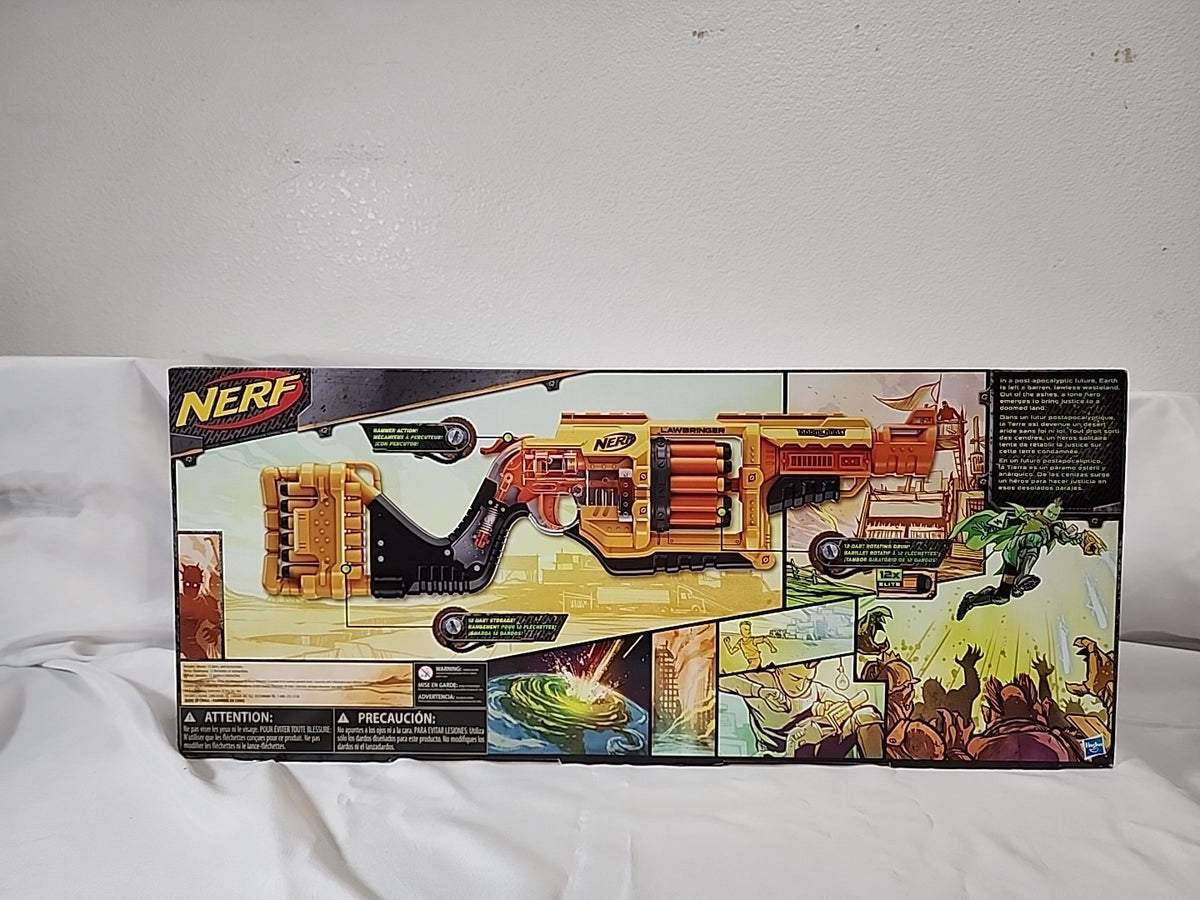 Hasbro Nerf DoomLands 2169 Lawbringer 12 Dart Rotating Drum Age 8 Up JJ-B-052