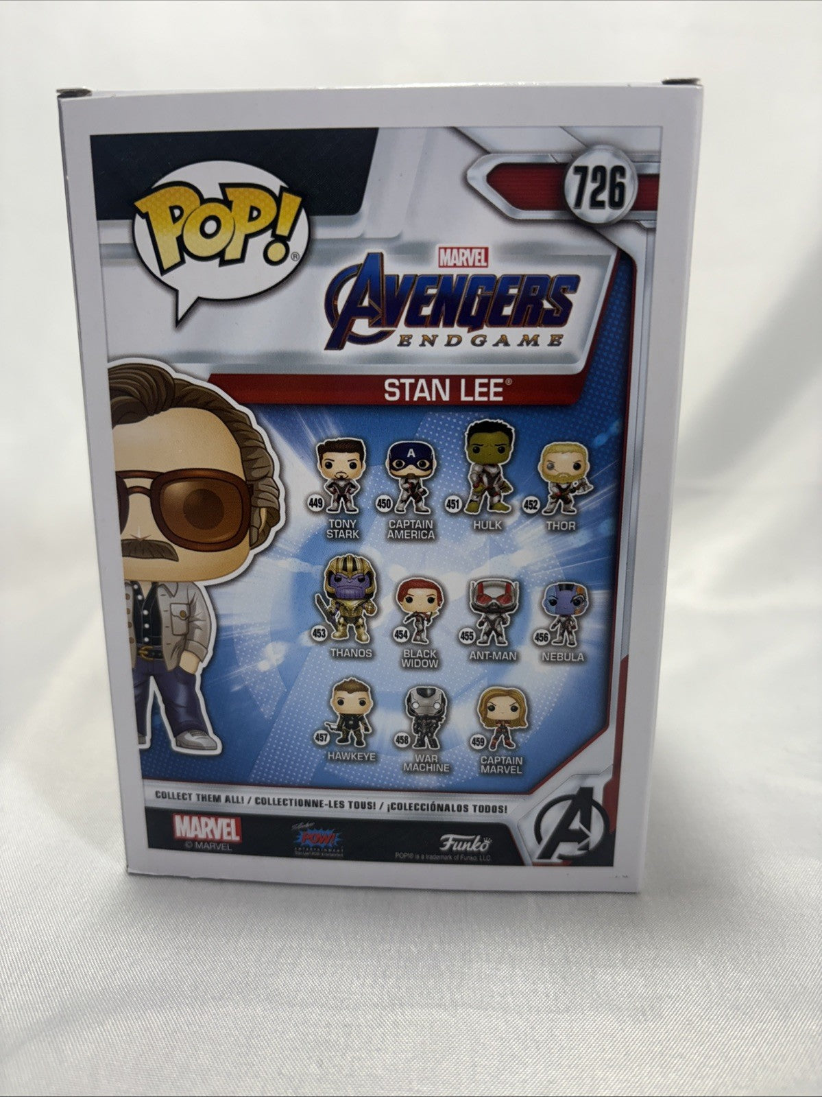 Funko Pop Avengers Endgame Stan Lee #726 Funko Exclusive JJ0230JW2