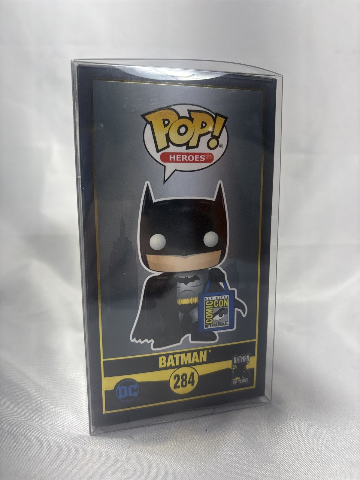 Funko Pop! Batman With SDCC Bag #284 Shared Exclusive W/ Protector  JJ0230JW1