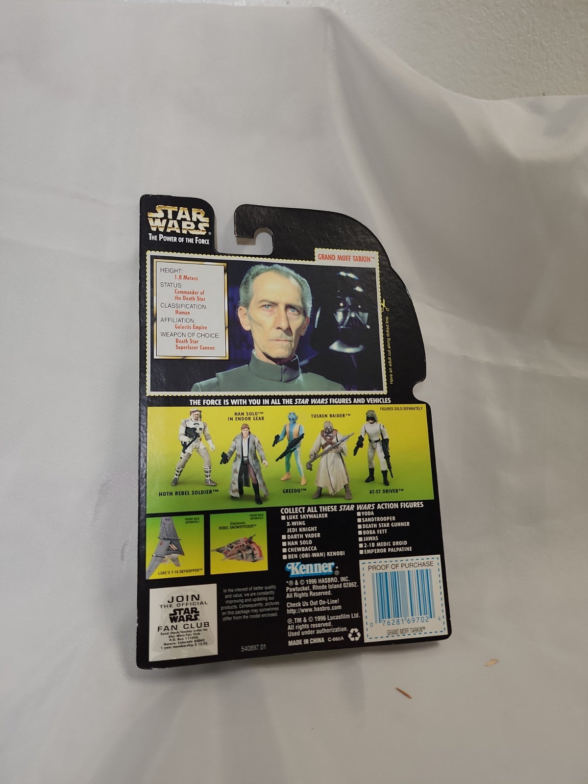 Kenner Star Wars Power of the Force Grand Moff Tarkin Action Figure 1996,JJ-A-041