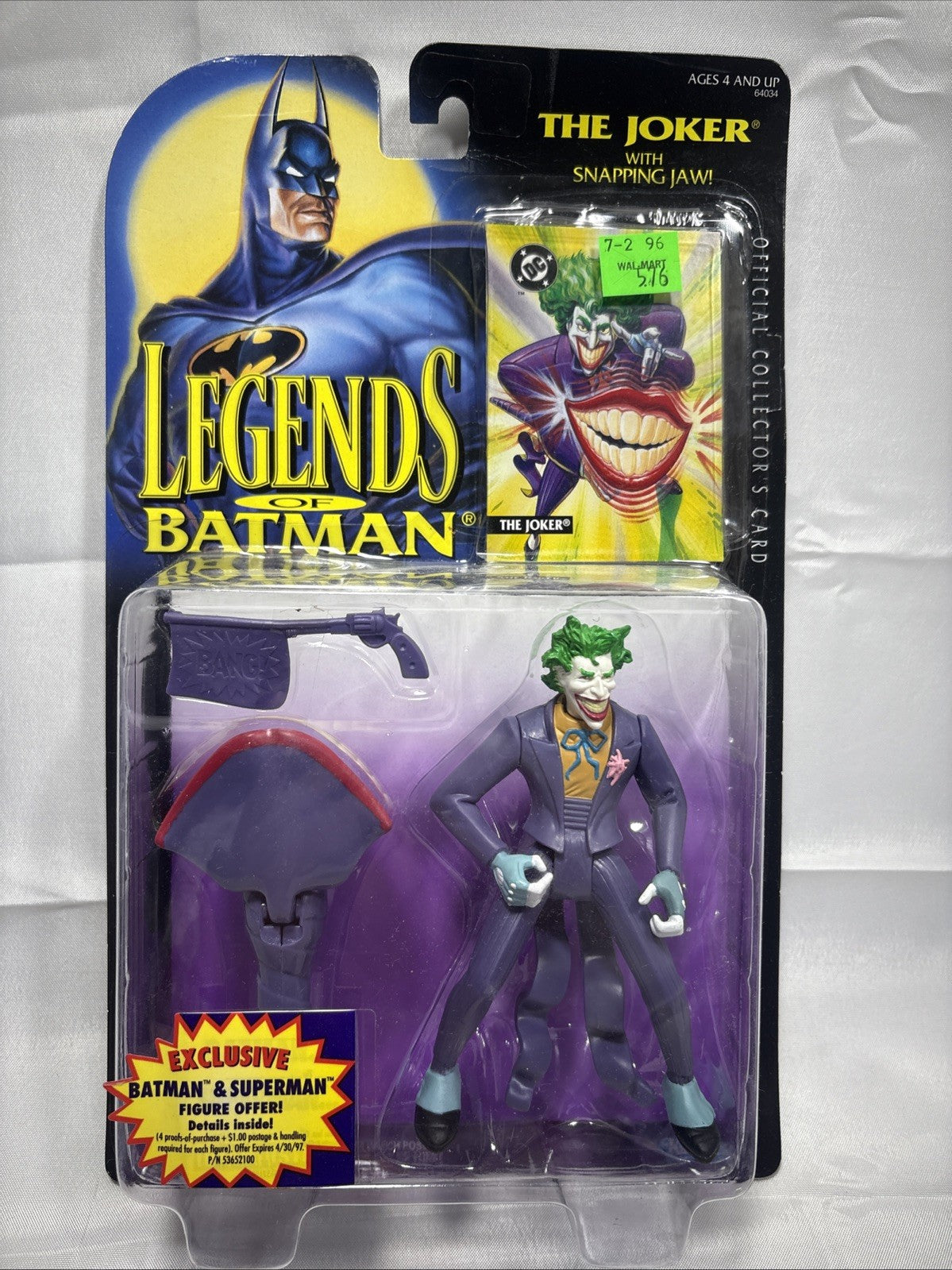 Vintage 1994 THE JOKER Legends of Batman DC Comic Toy Kenner *NEW* JJ0210JW0