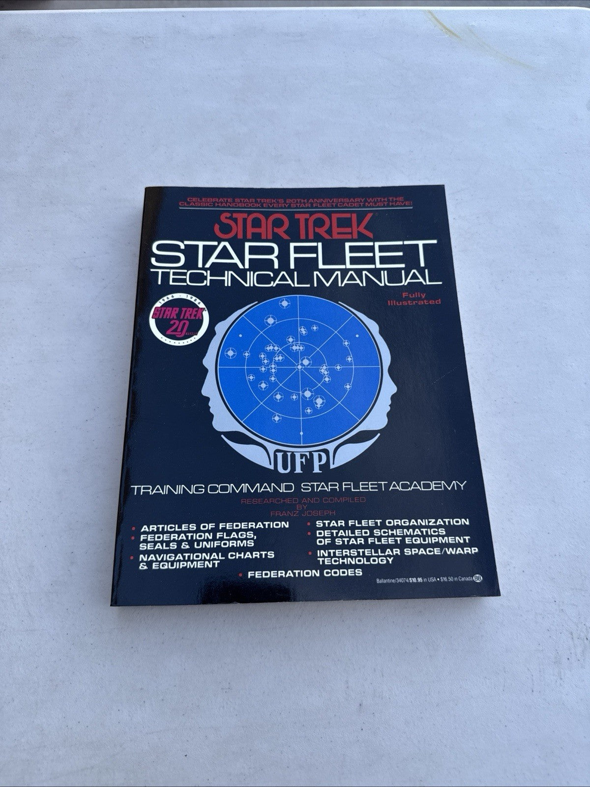 Lot of 3 Assorted Star Trek Memorabilia - Compendium, Manual & Spok BR-A043