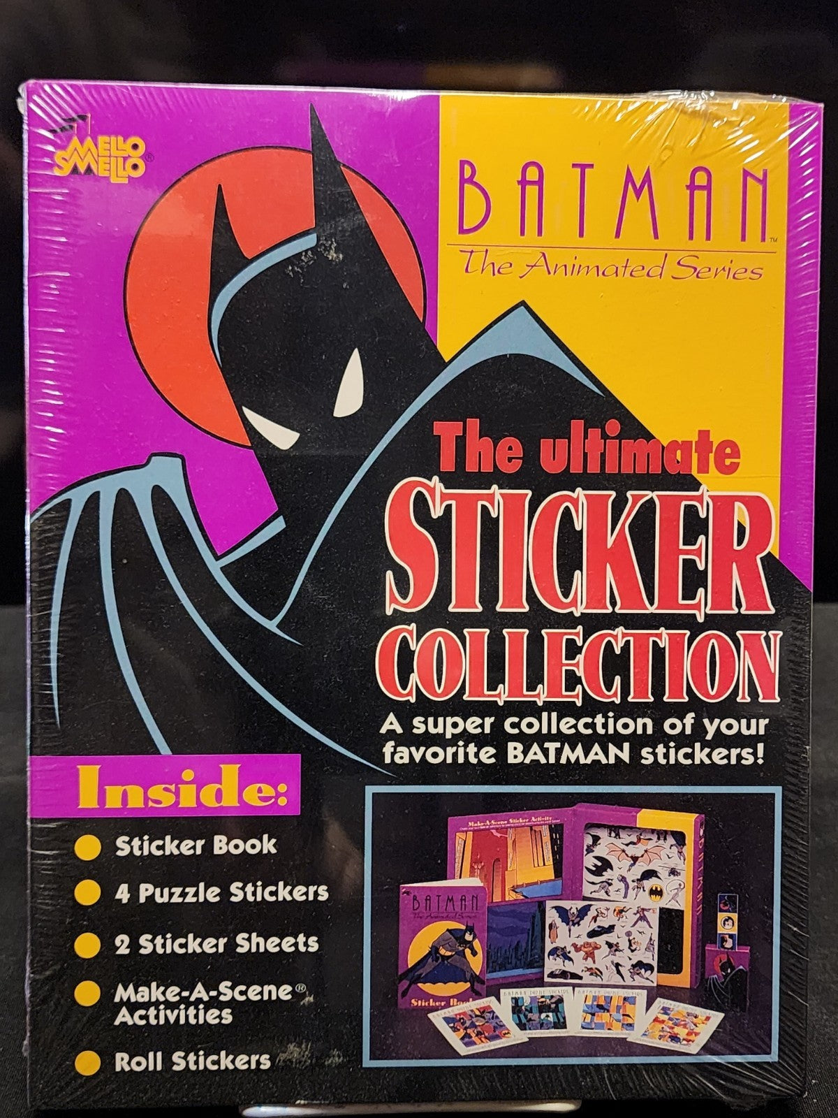 Sealed 1994 Mello Smello Batman Animated Series Sticker SEALED PW1410WH0