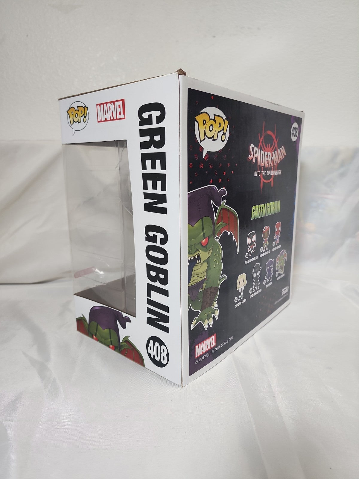 Funko Pop! Marvel-Green Goblin (Into the Spider-Verse)(10-Inch) #408 Target,B-313