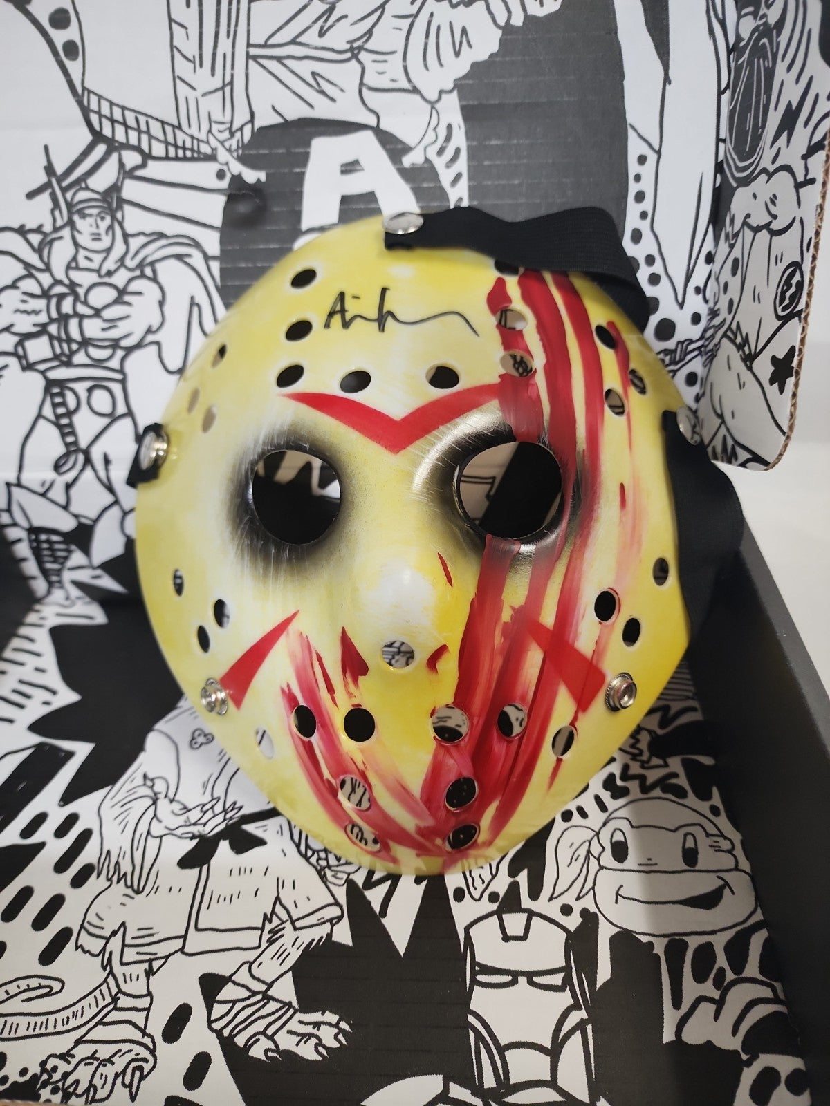 BAM! Anniversary Signed Adam McArthur Jason Voorhees Mask,JJ- B-302