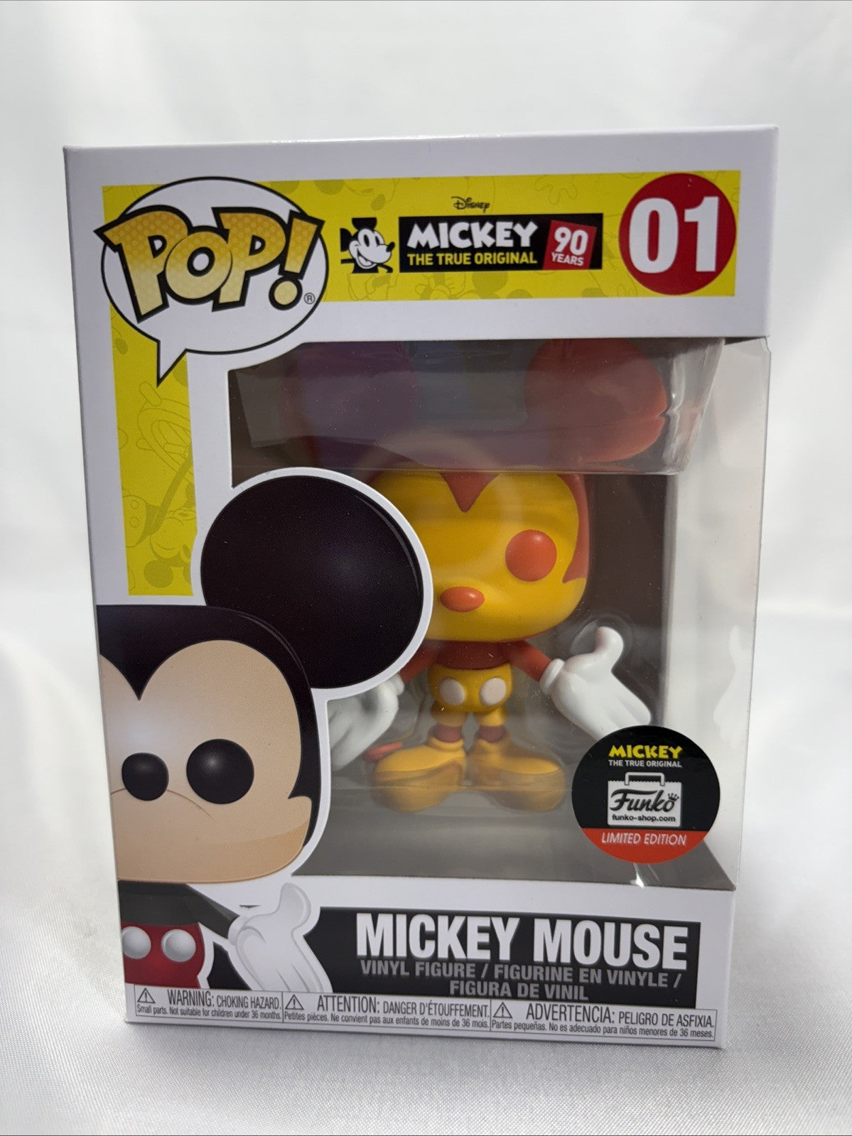 Funko Pop Mickey Mouse #01 Disney 90 Years Shop Exclusive Vinyl Figure JJ0240JW0