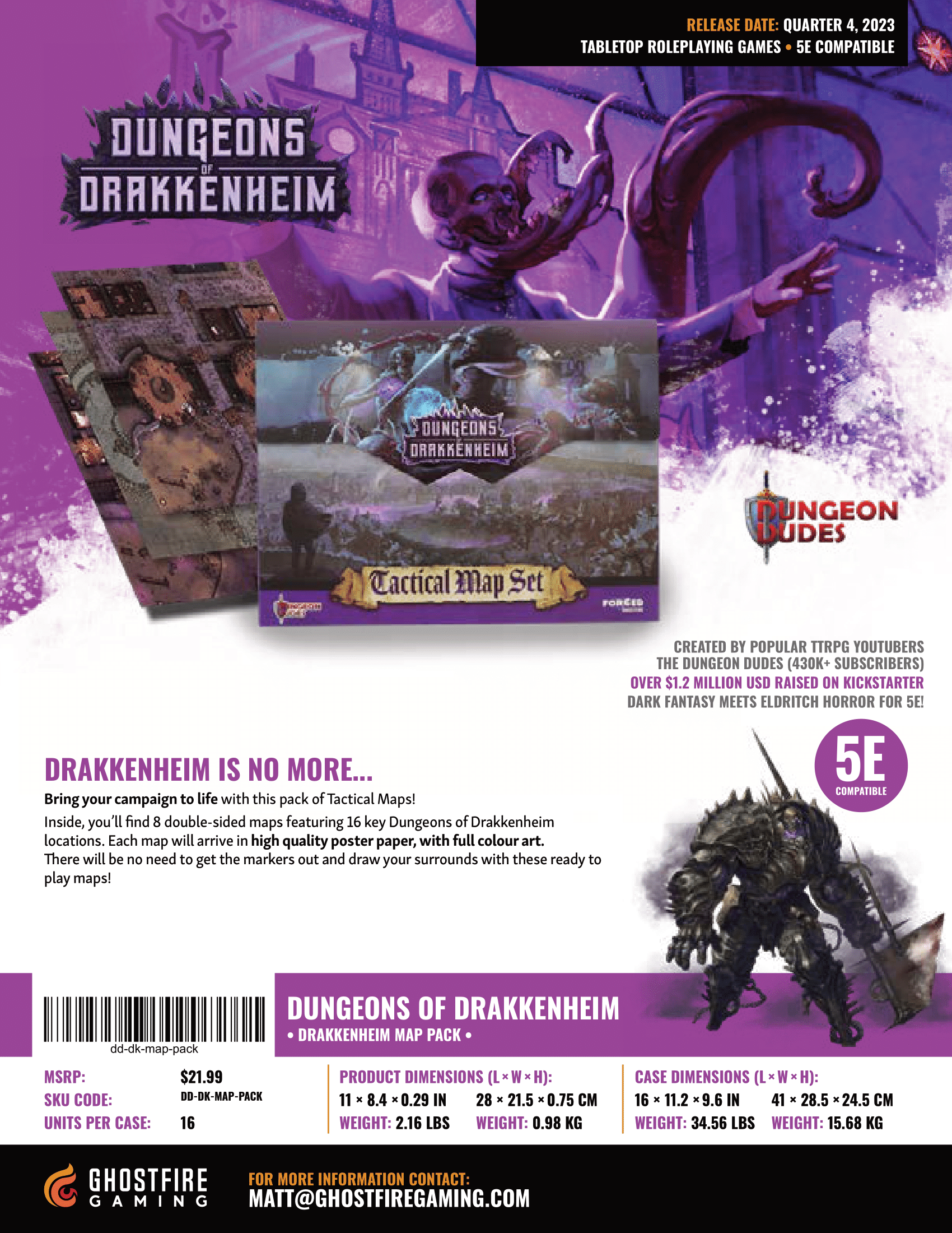 Dungeons of Drakkenheim Tactical Map Set