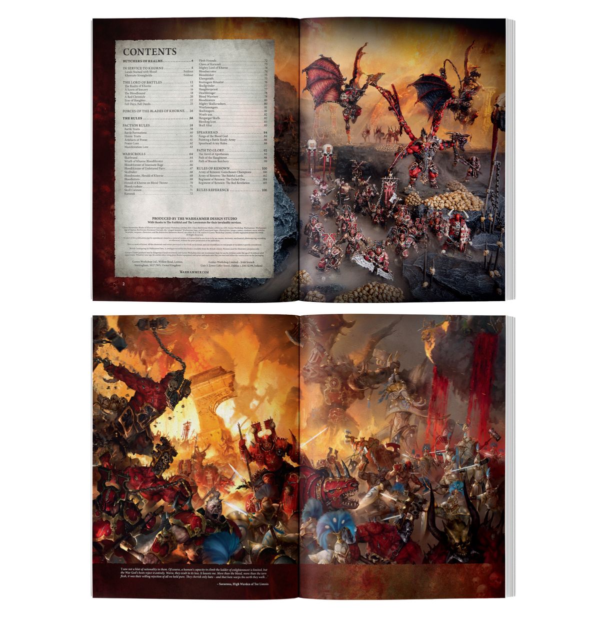 Tomo de batalla de Khorne de Warhammer Age of Sigmar: Blades of Khorne (ENG)