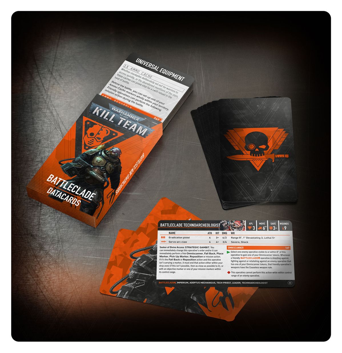 Warhammer 40000 Kill Team Battleclade Datacards