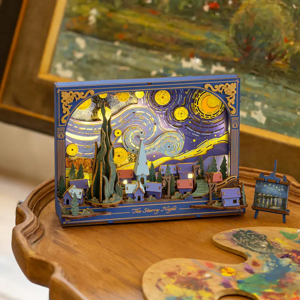 TH003 Rowood The Starry Night Wall Art 3D Wooden Puzzle