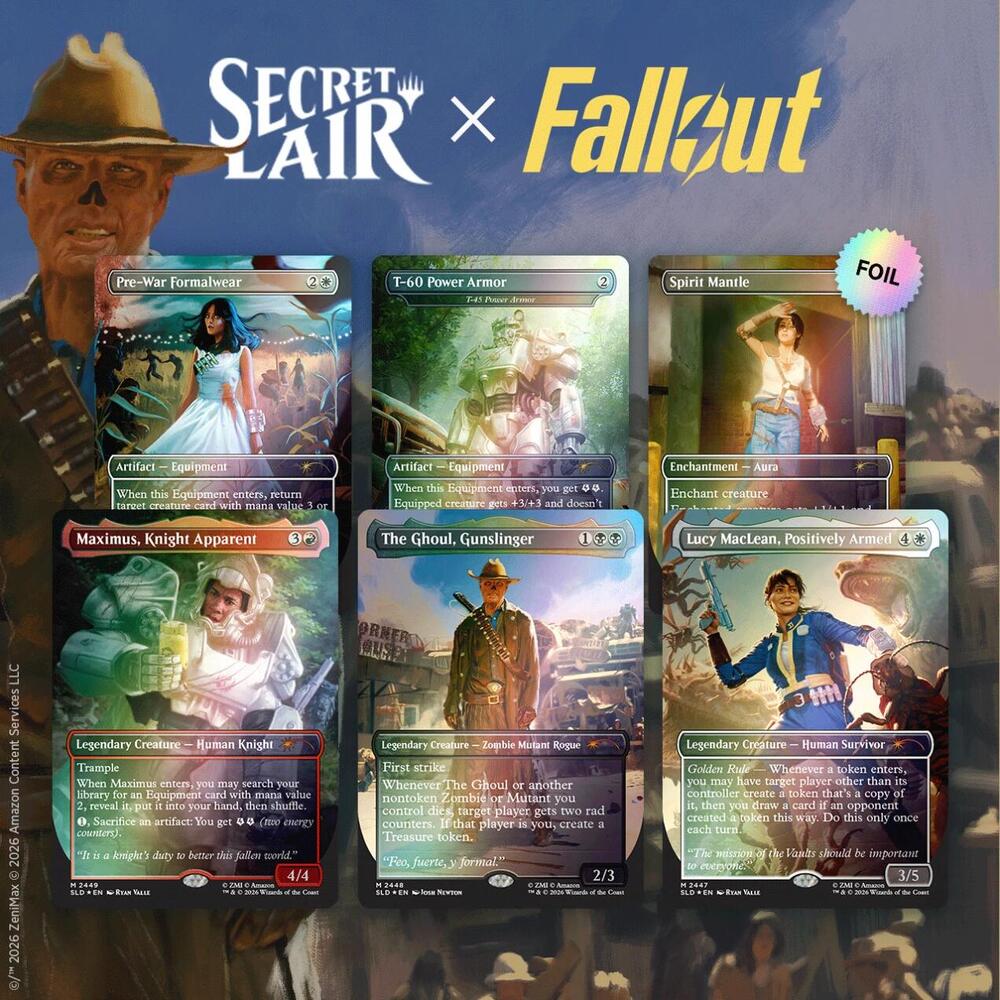 Magic the Gathering: Fallout - Secret Lair - Beyond Valut 33 - Traditional FOIL
