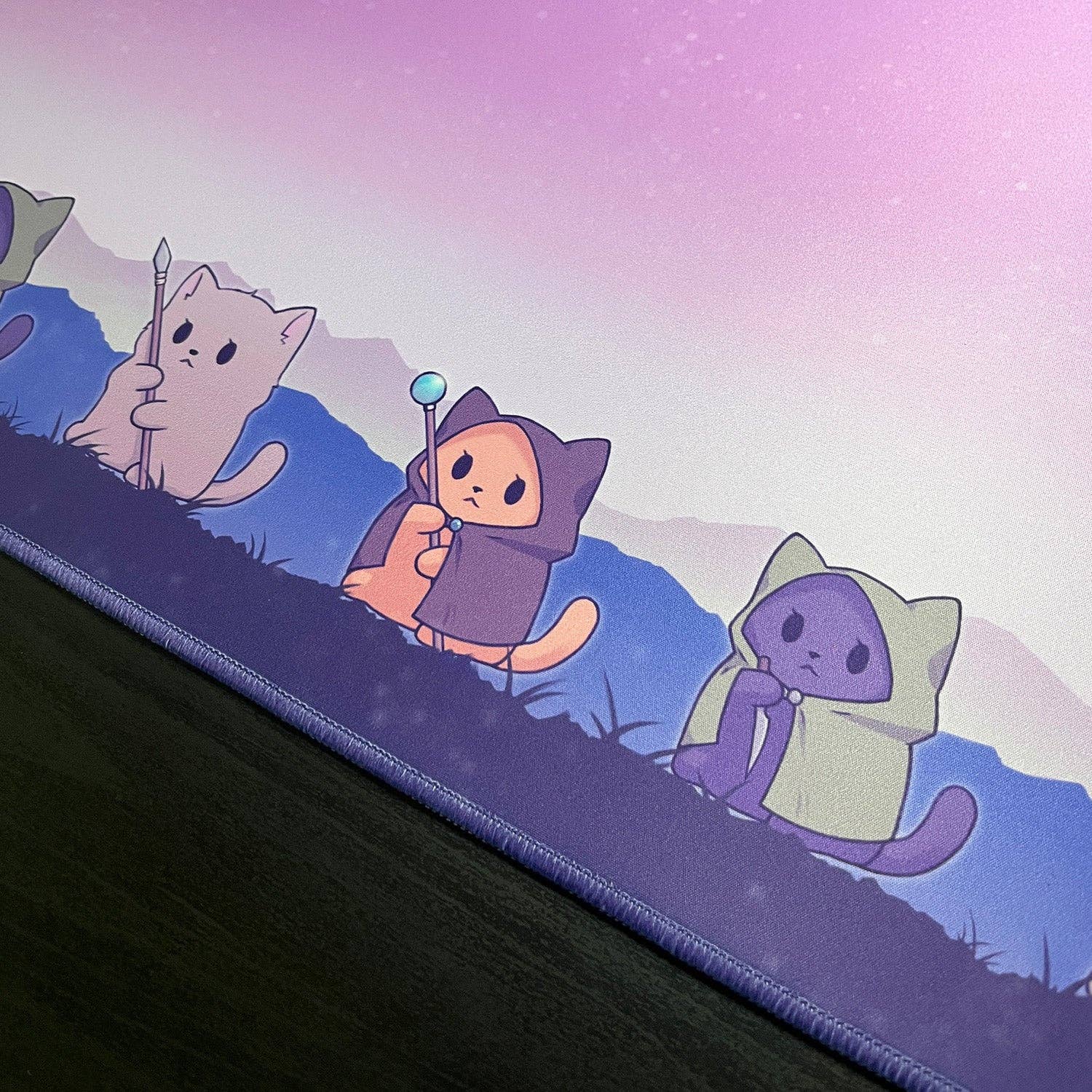 Alfombra de juego Caverns &amp; Calicos Mana Cats Snow Cats