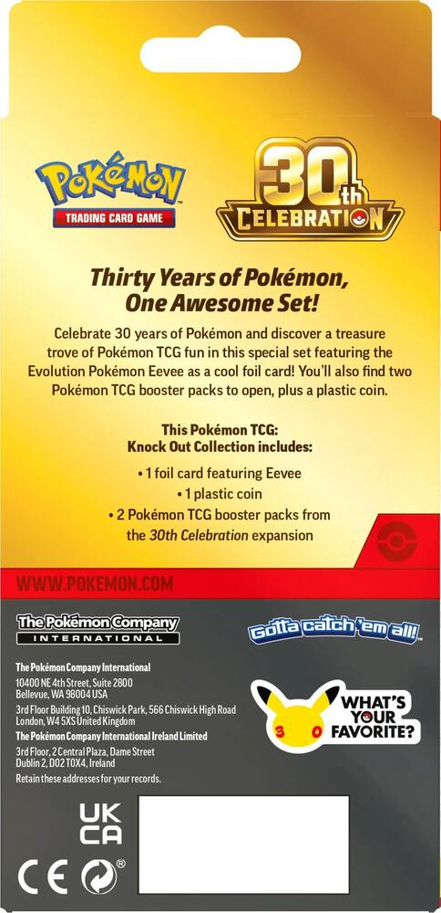 Pokemon TCG: 30TH Celebration Knockout Collection