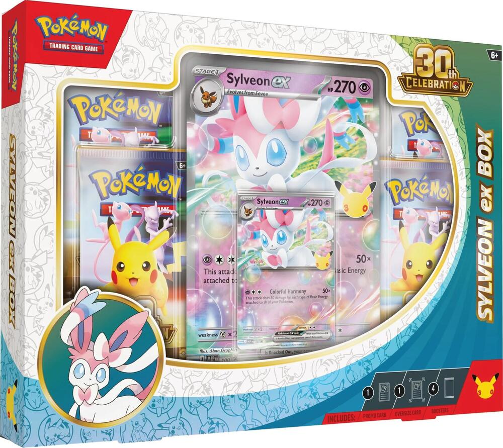 Pokemon TCG: 30TH Celebration Sylveon ex Box