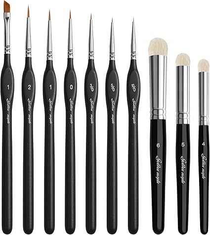 Paint Brushes Drybrush 10pcs