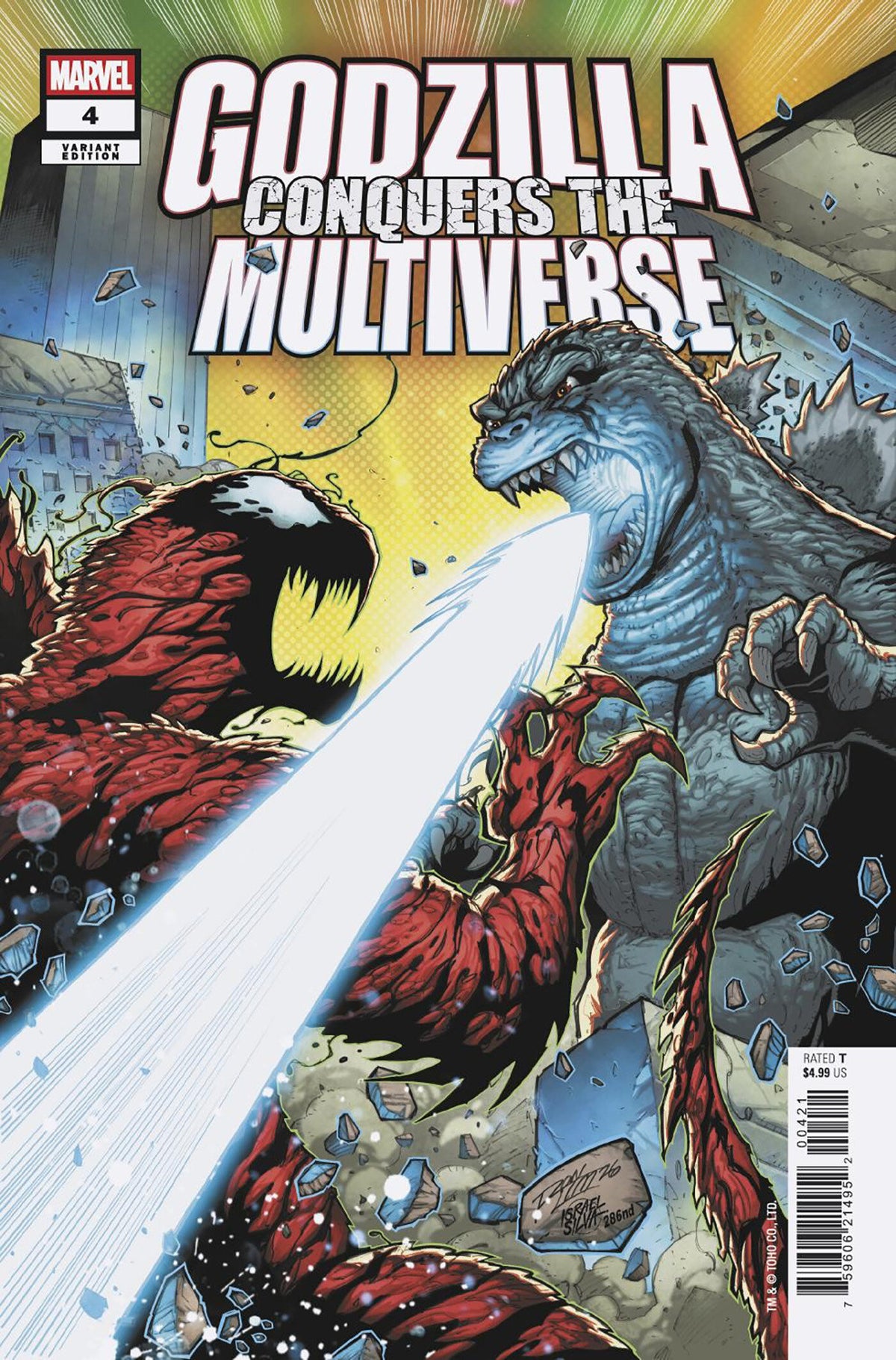 Godzilla Conquers The Multiverse #4 Ron Lim Variante Heisei vs. Marvel