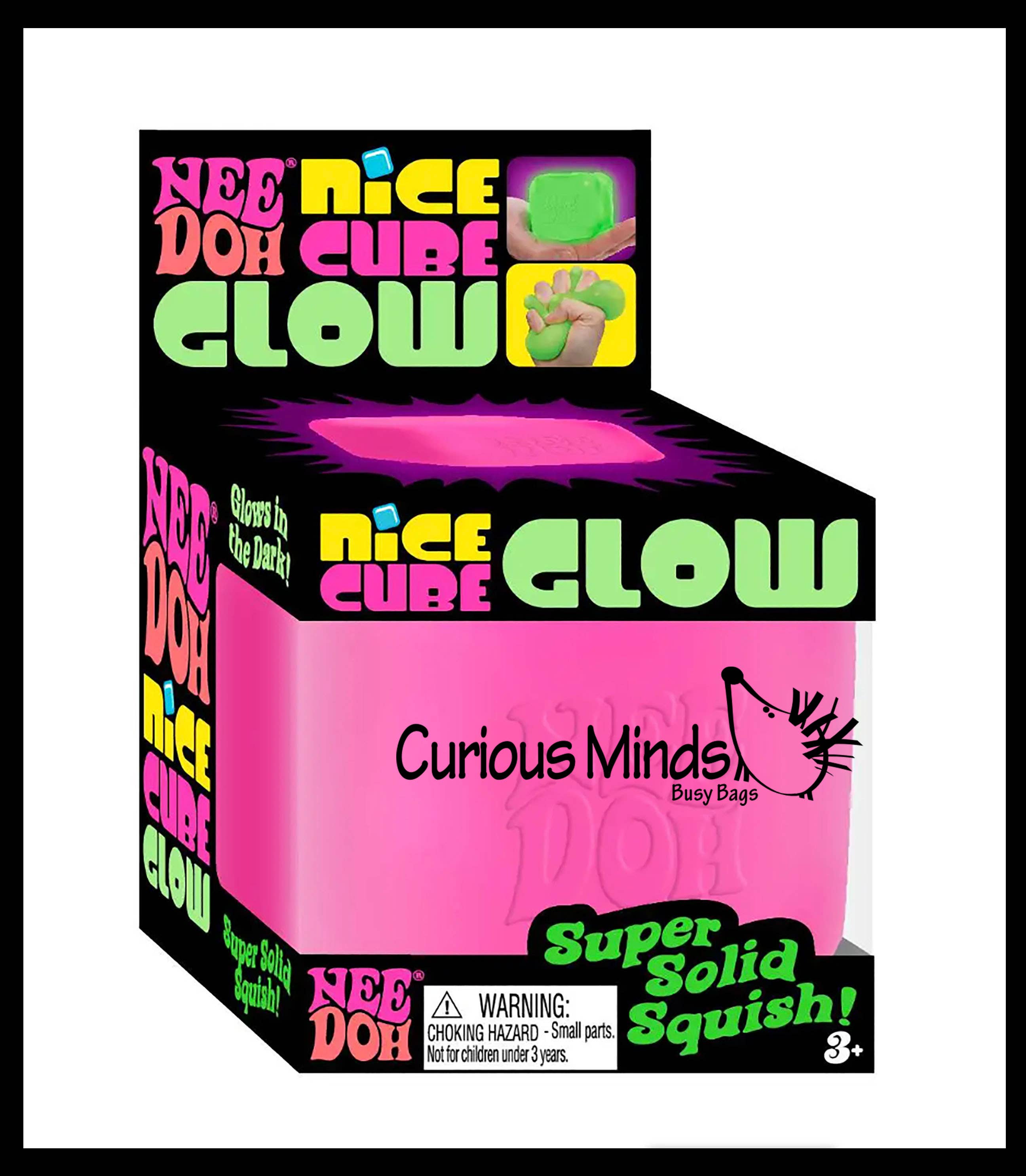 1 GLOW Nee Doh Nice Cube Ice Sugar Ball - Thick Glue/Gel