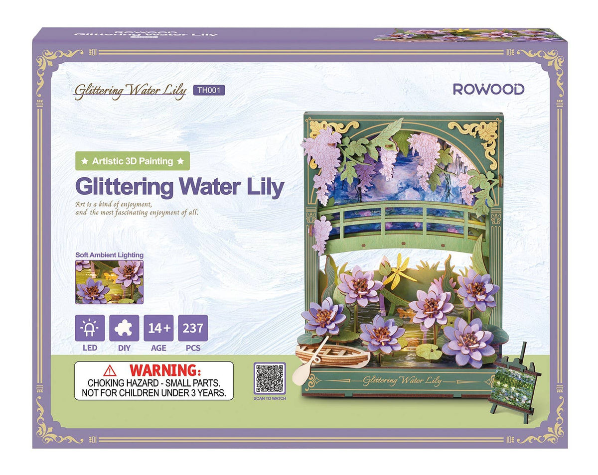 Rowood | Artistic 3D Printing - Glittering Water Lily - [TH001]