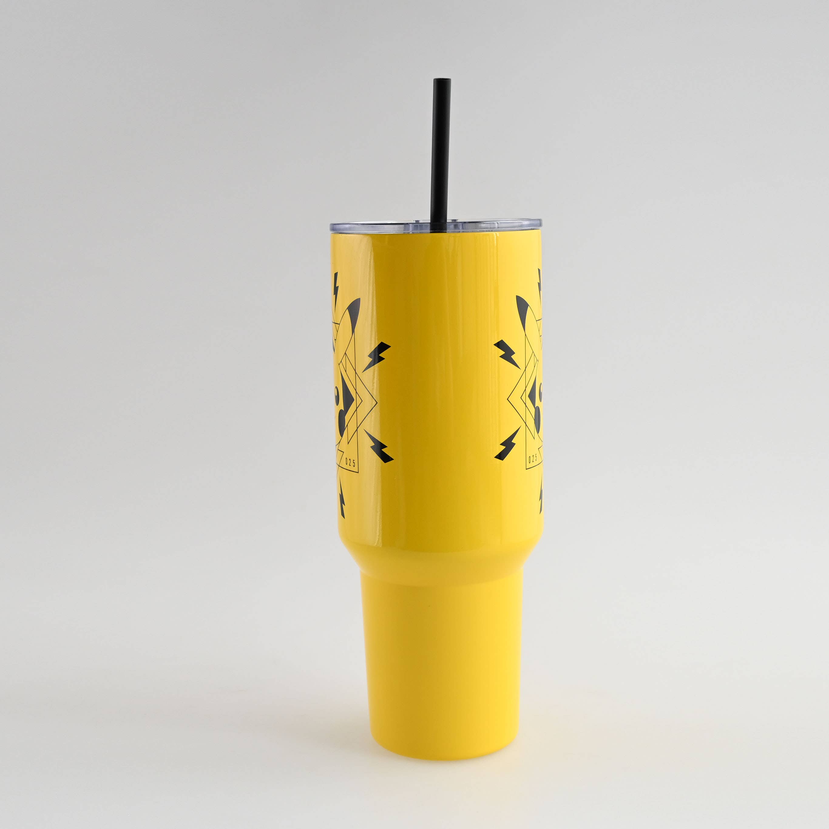 Pokémon Pikachu Face Bolts Badge 40z Stainless Steel Tumbler