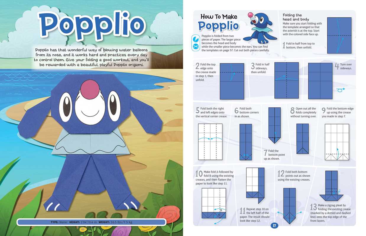 Pokémon Origami: Dobla tu propio Pokémon de la región de Alola por The Pokémon Company International