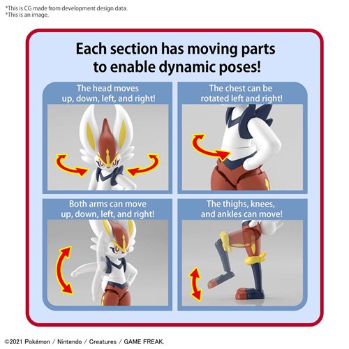 Pokemon Cinderace Model Kit
