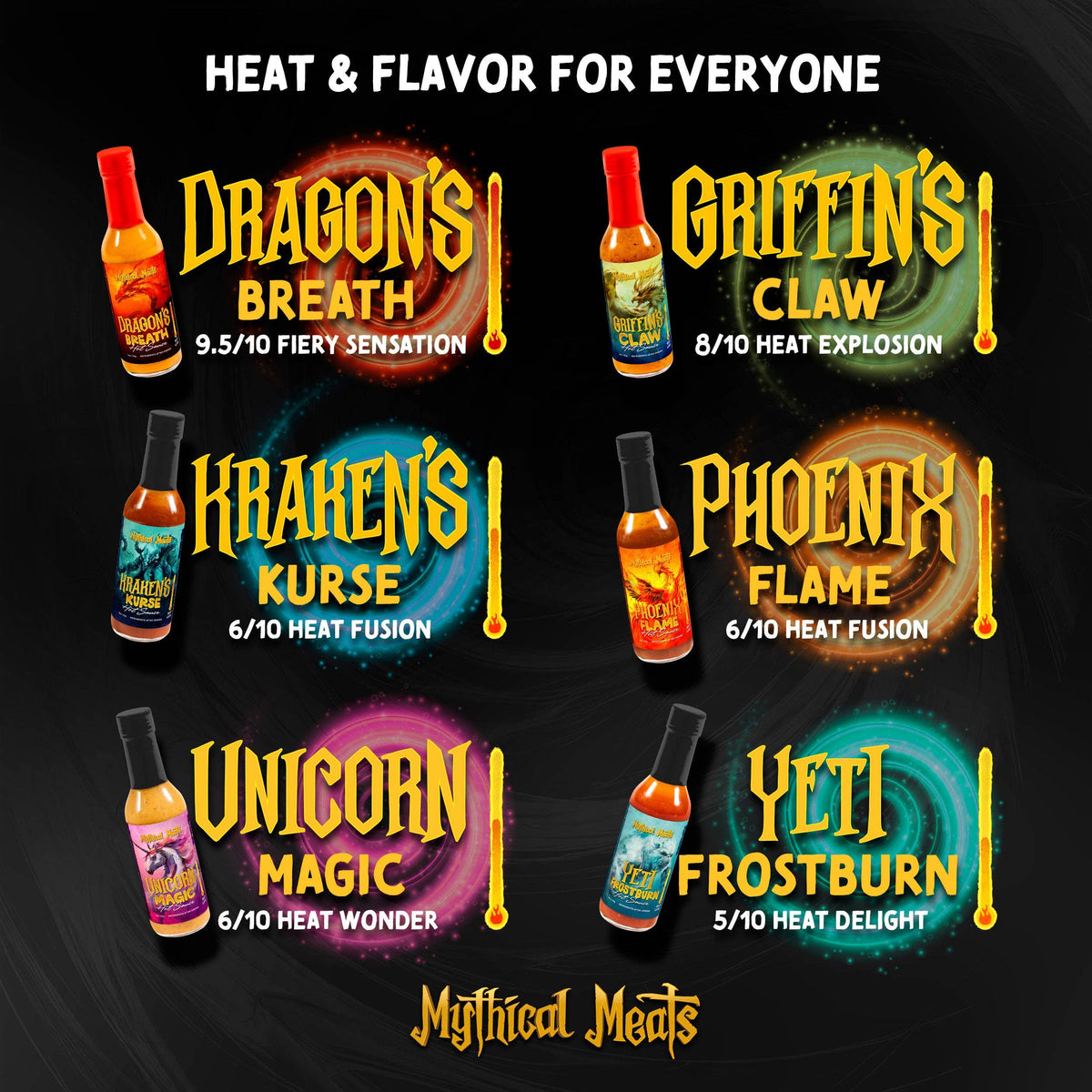 Mythical Meats® Hot Sauce Gift Pack