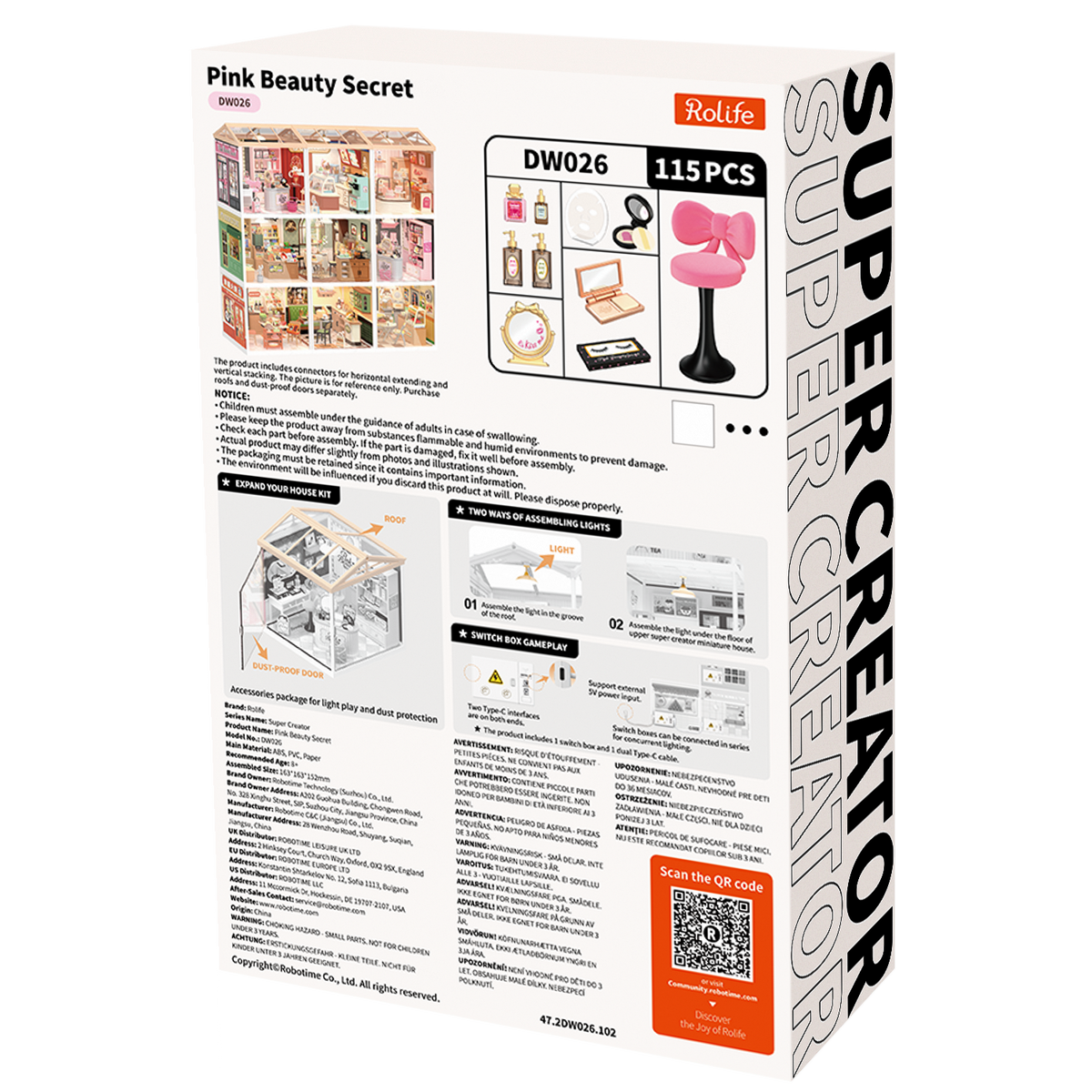 Rolife | Super Creator: Pink Beauty Secret - [DW026]