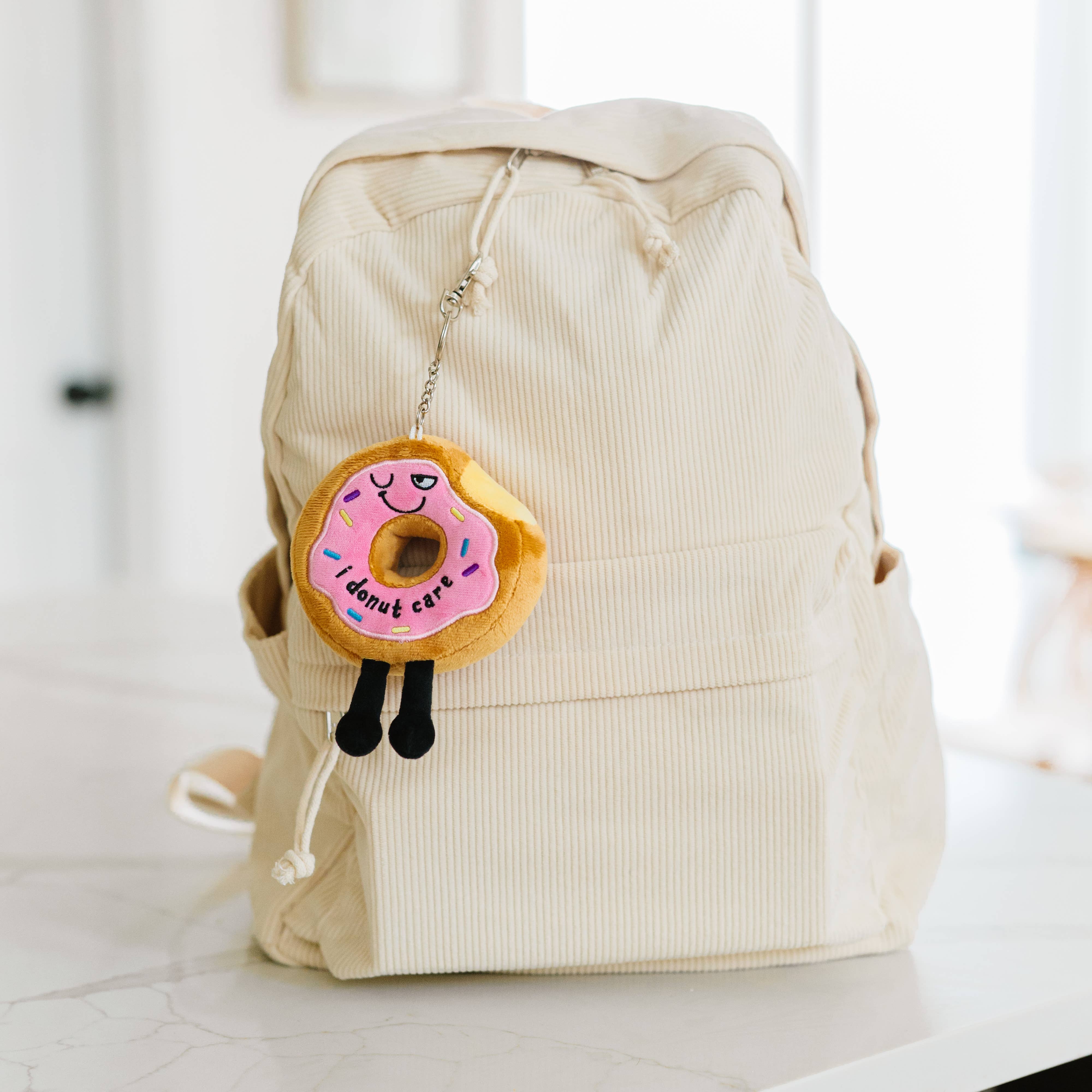 Plush Donut Cute Bag Charm  Soft Cuddly Toy Funny Gift