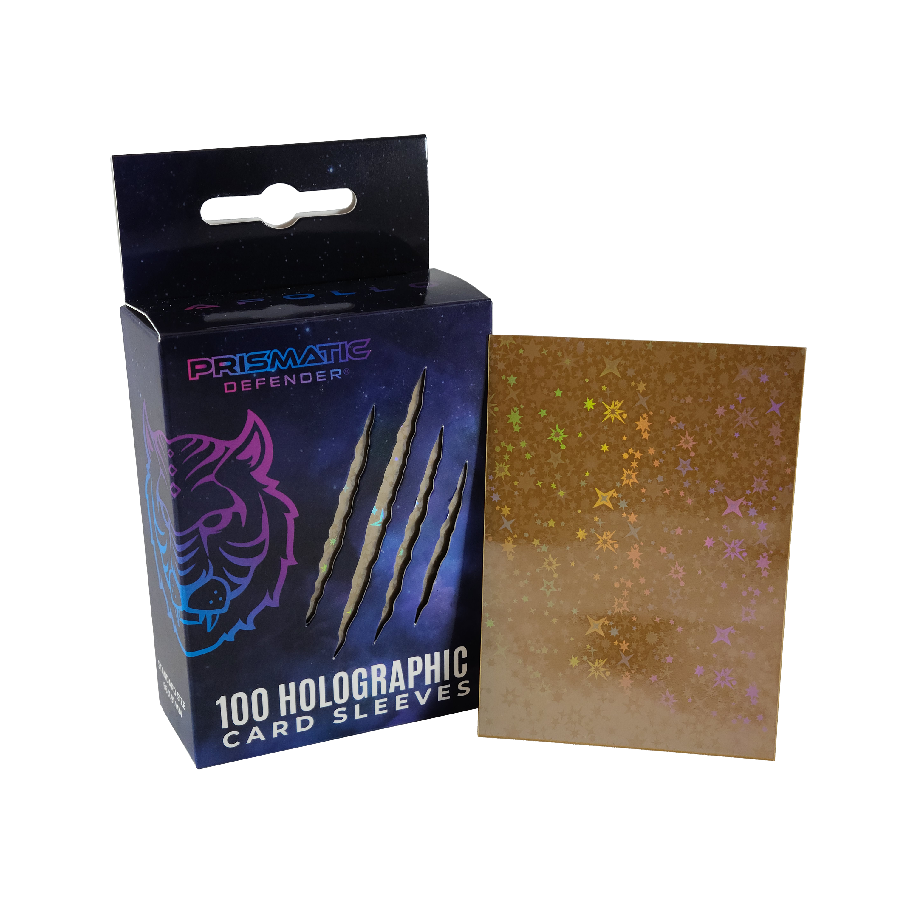 Prismatic Defender: Holographic Card Sleeves - Standard Size - 3 Foil Designs