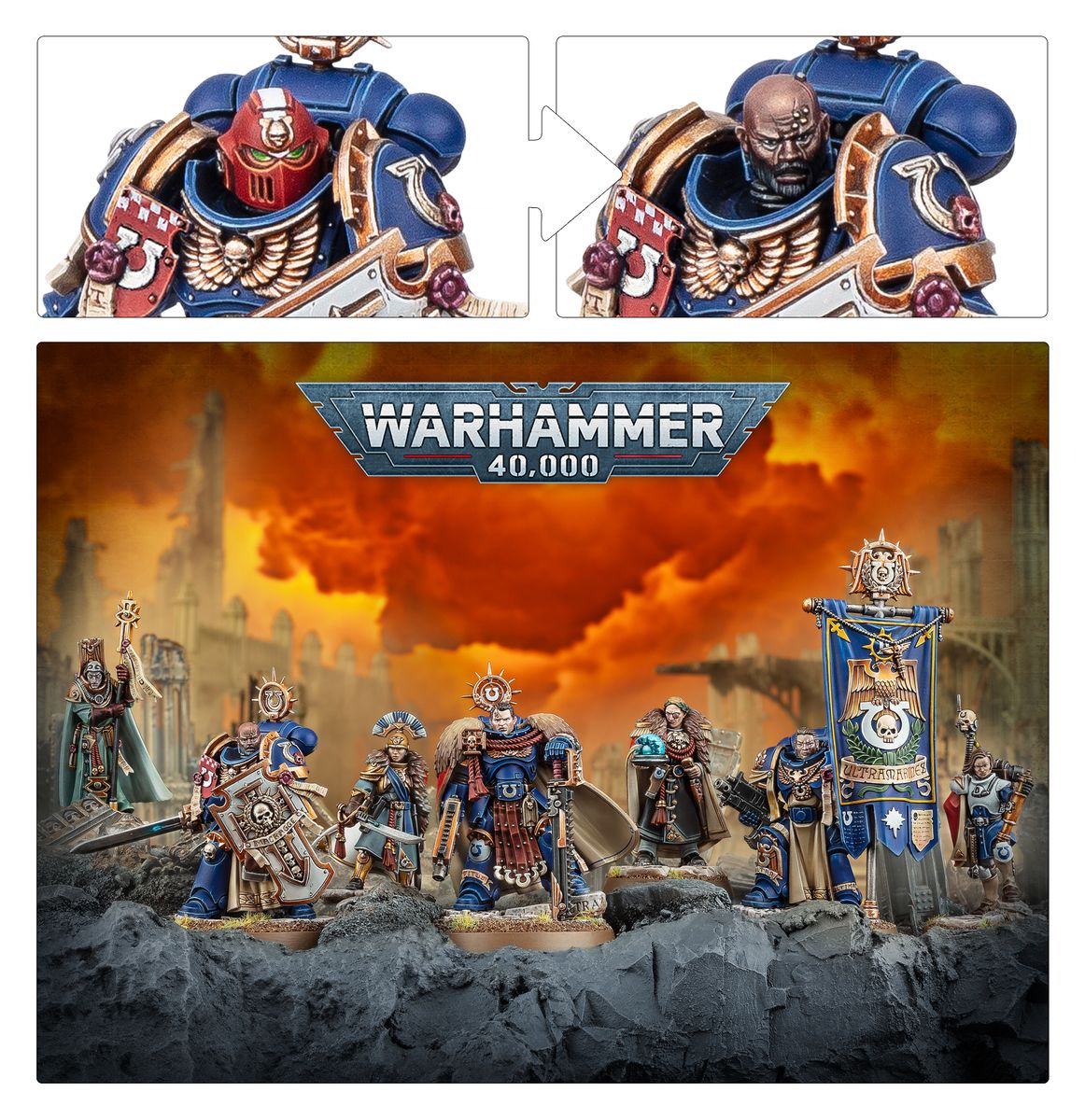 Warhammer 40000 Captain Titus and The Wardens of Ultramar