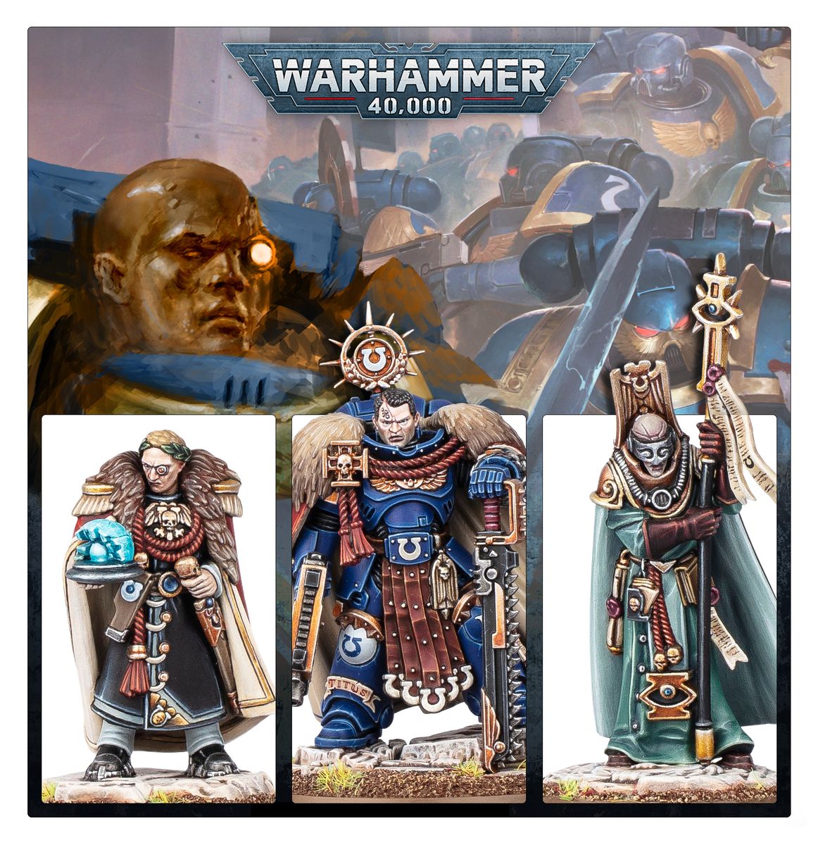 Warhammer 40000 Captain Titus and The Wardens of Ultramar