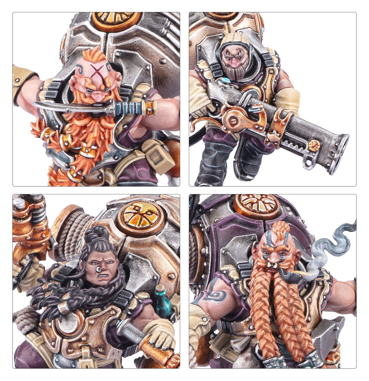Tripulación del arpón Vongrim de los Señores Supremos de Kharadron de Warhammer Age of Sigmar
