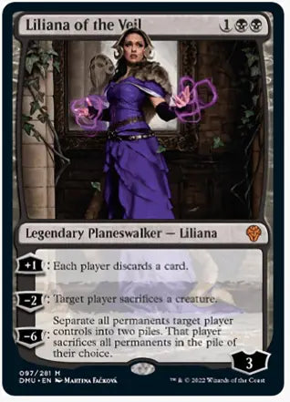 Magic: The Gathering - Liliana of The Veil (English) - Single Sided Fleece Throw Blanket