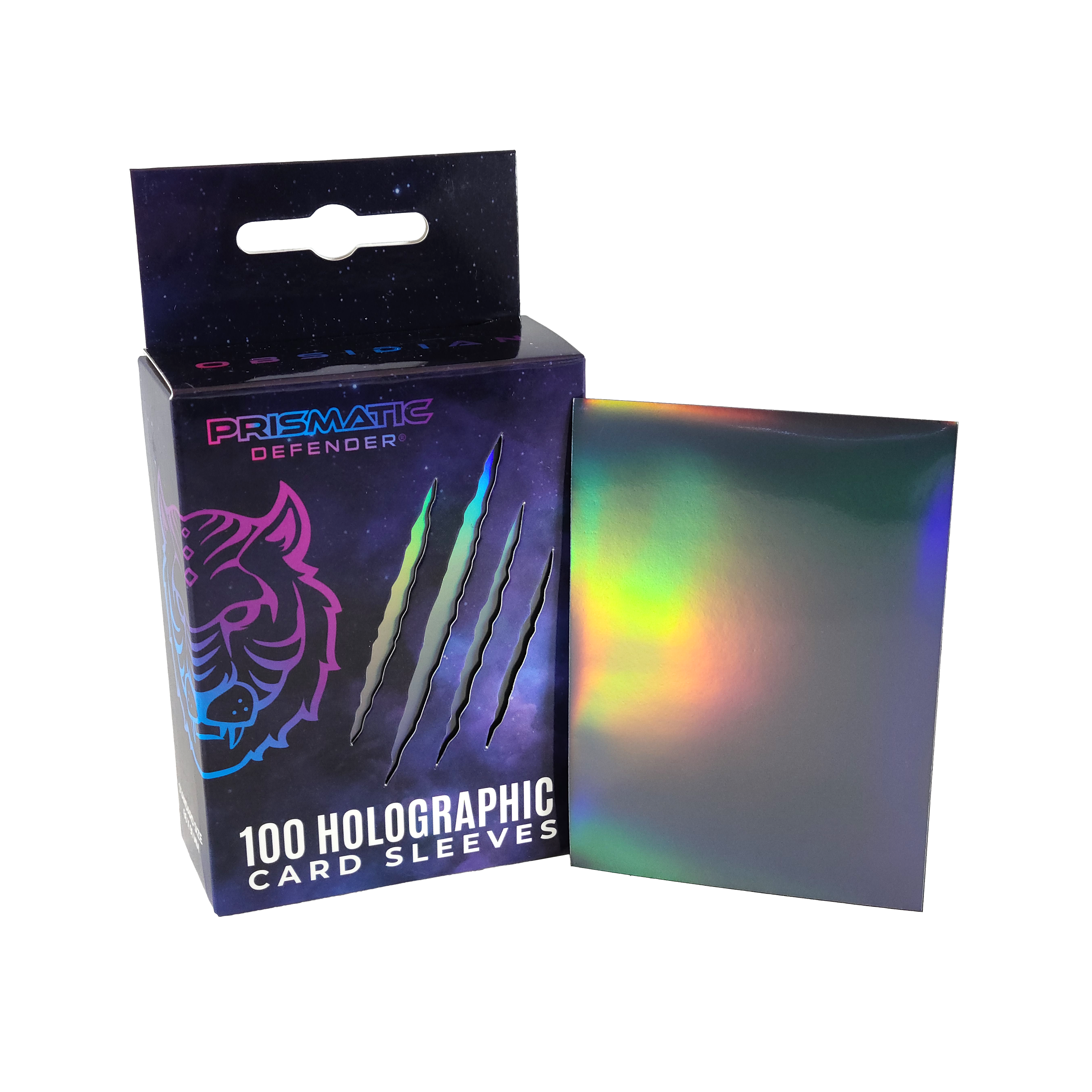 Prismatic Defender: Holographic Card Sleeves - Standard Size - 3 Foil Designs