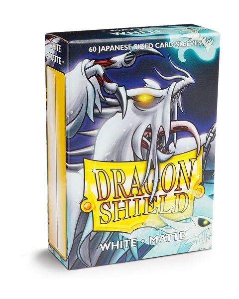 Dragon Shield | Japanese Size: White Matte - Card Sleeves