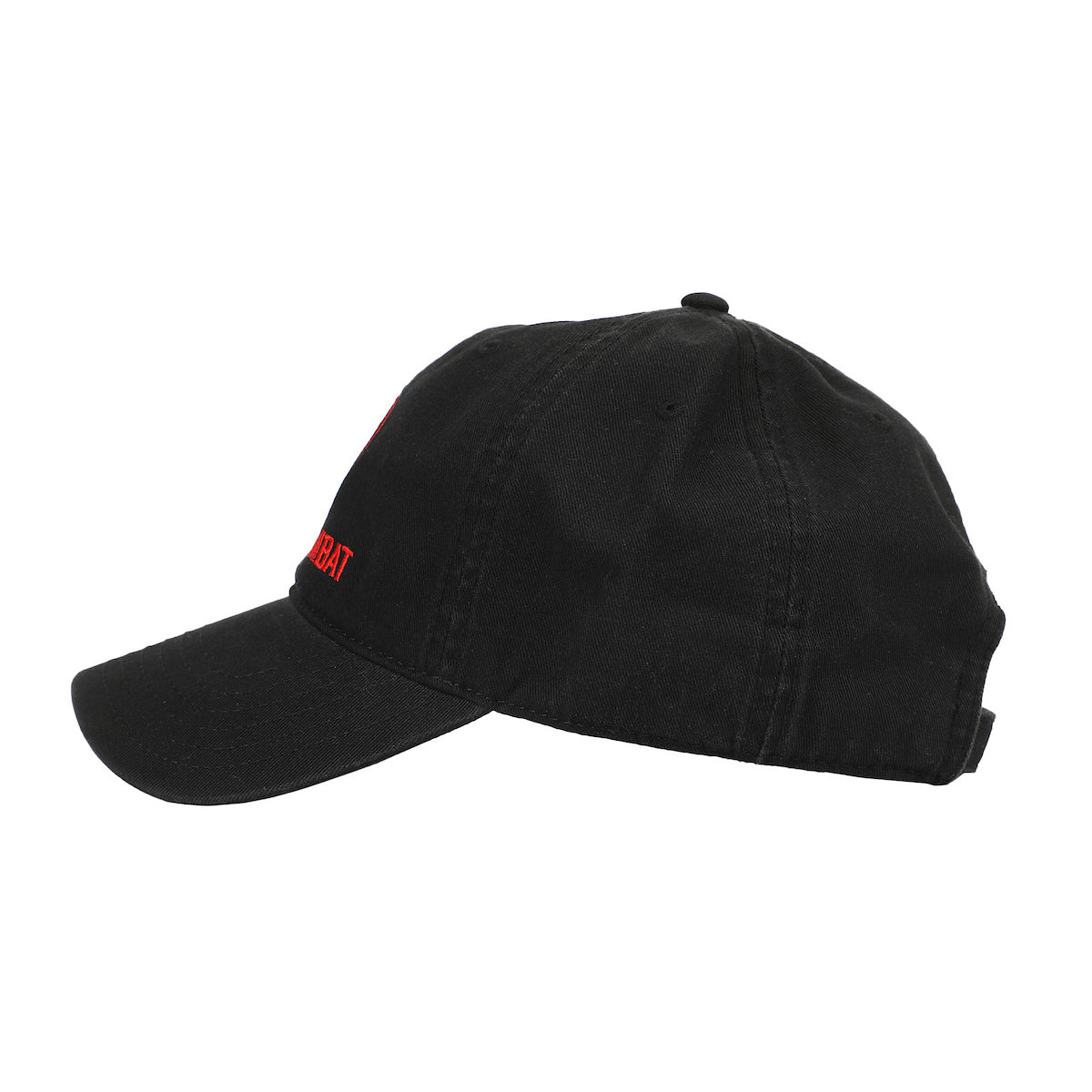 Mortal Kombat Classic Logo Adult Black Dad Cap