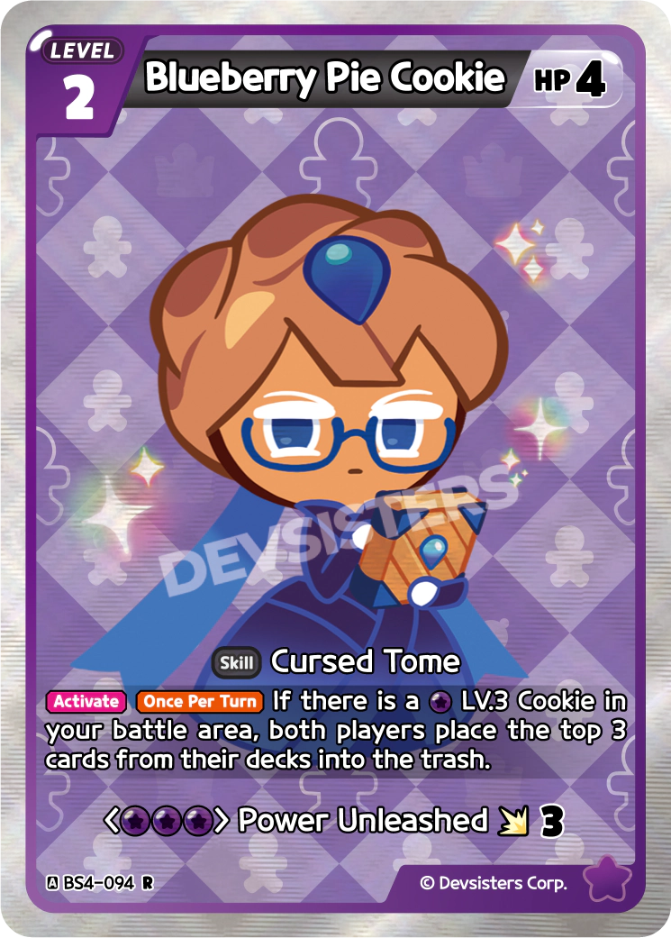 Blueberry Pie Cookie - RARE - BS4-094