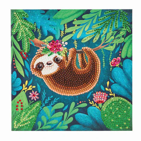 Crystal Art Card Kit: Sloth