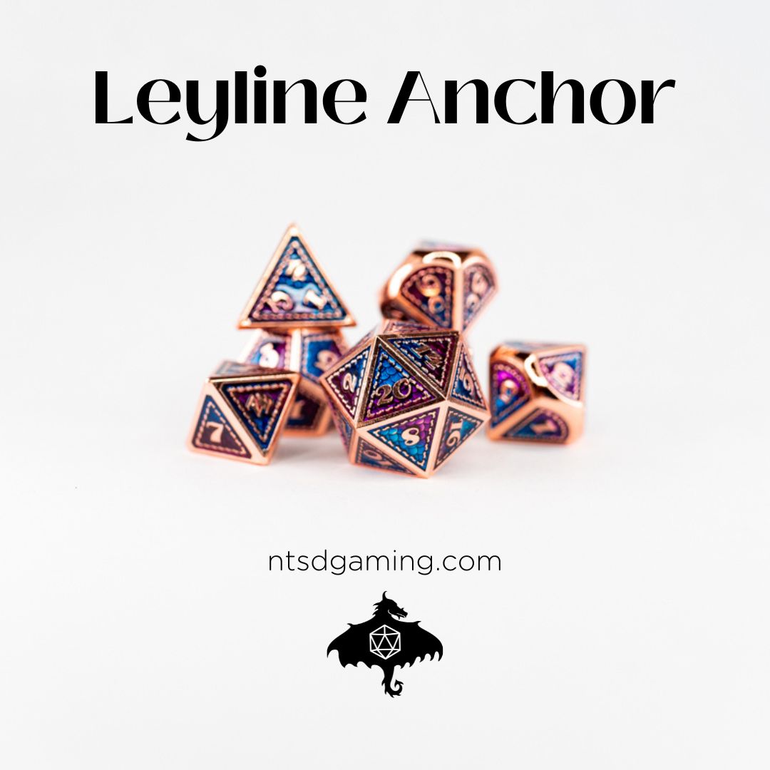 Leyline Anchor | 7 Piece Metal Dice Set - Emberglow Gaming